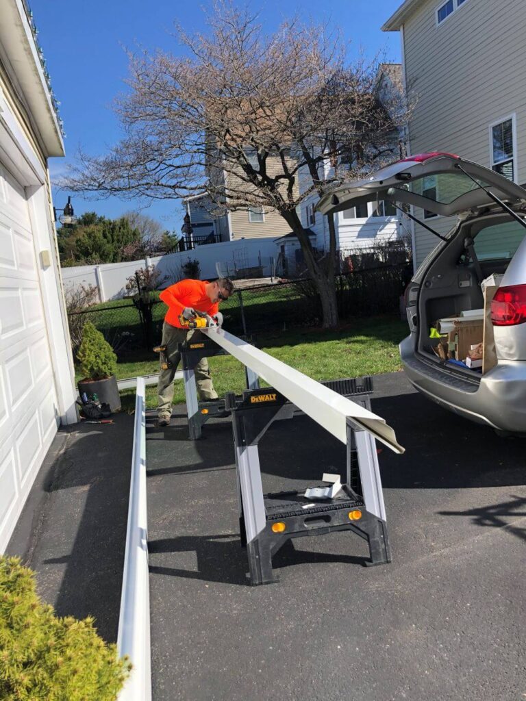 Gutter Installation project in Peabody, Massachusetts
