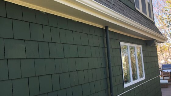 gutter installation project in west malden - delivered by Boston Gutter Solutions