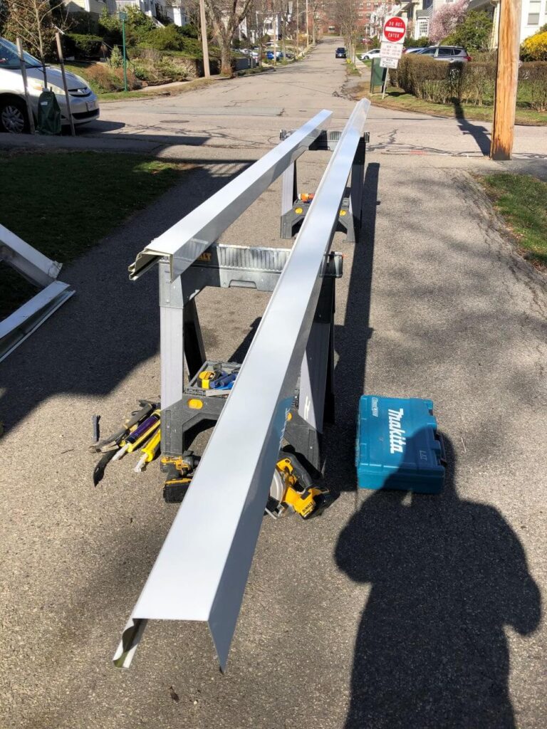 Gutter preparation and gutter installation - Boston Gutter Solutions