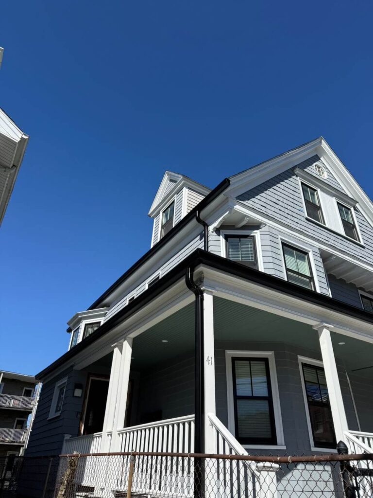 finished gutter guards project