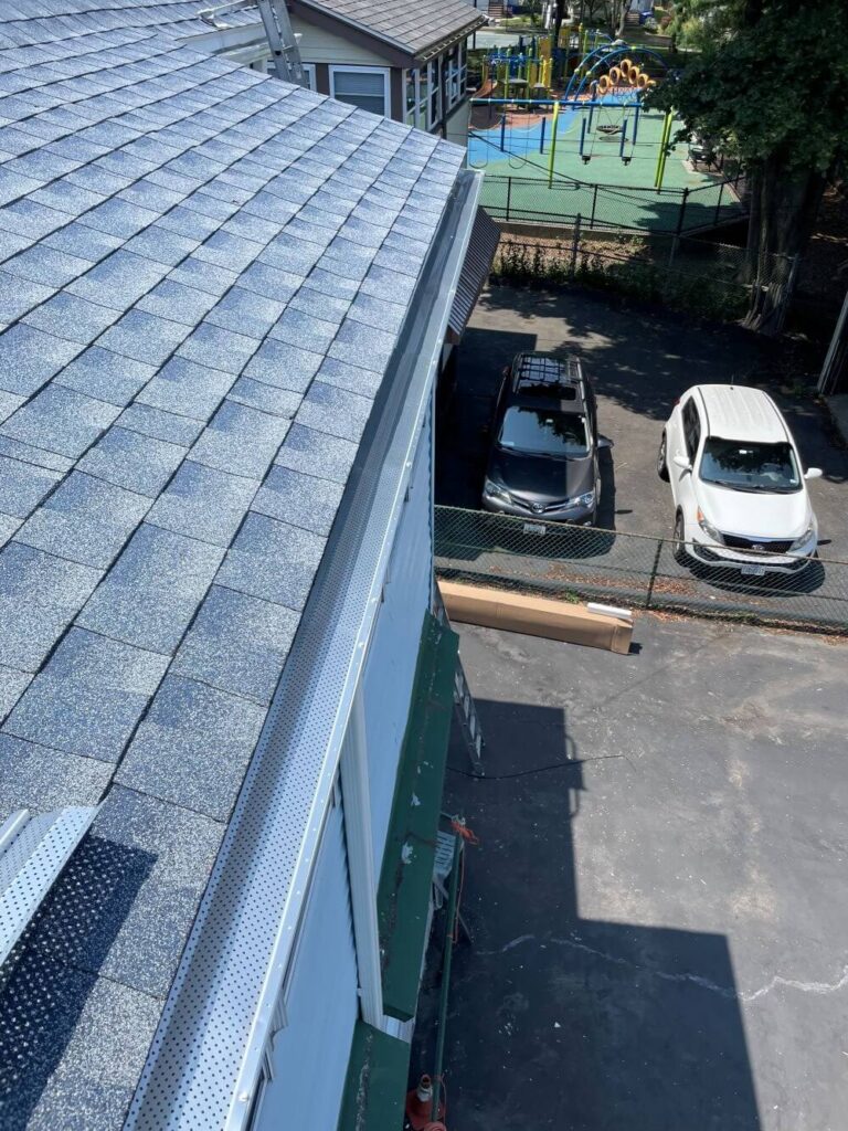 installation of gutter guards - Boston Gutter Solutions