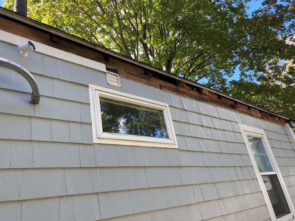 Wooden fascia installation by Boston Gutter Solutions