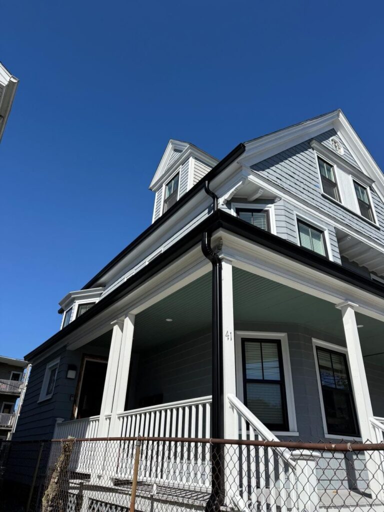 Finished Gutter Installation Project by Boston Gutter Solutions