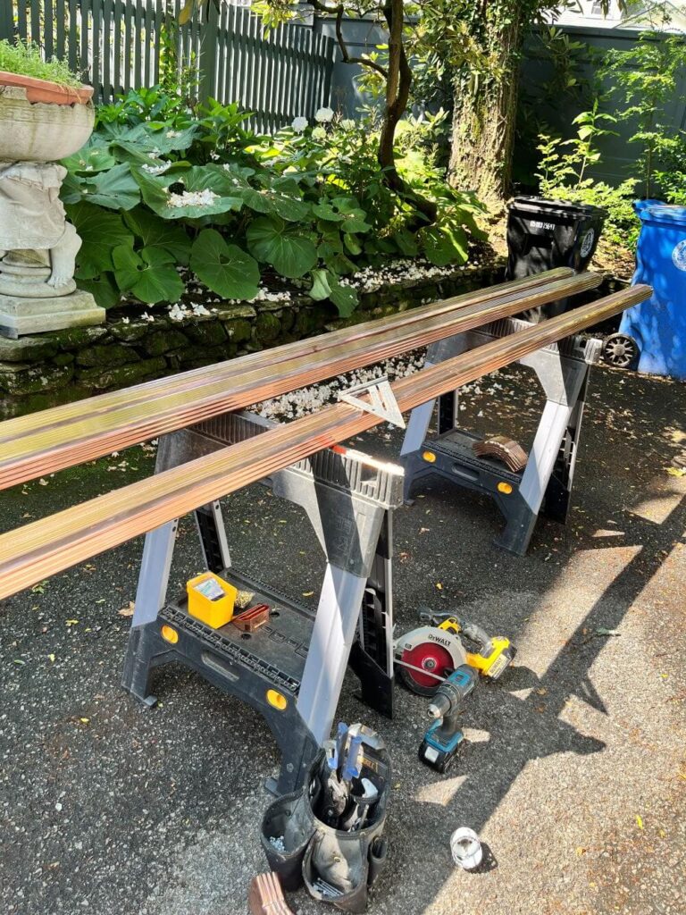 work and tasks during gutter installation - Boston Gutter Solutions