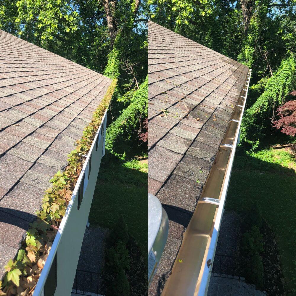 now and then gutter cleaning - Boston Gutter Solutions